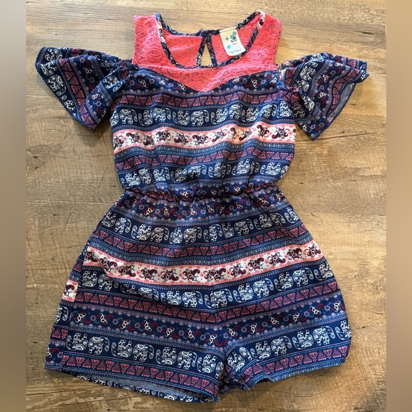 Lily Bleu cold shoulder romper - Picture 1 of 3